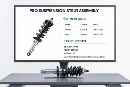 E-commerce auto parts catalog workstation